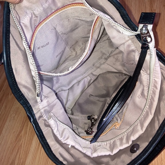 MZ Wallace Bianca Mocha Bedford Shoulder Bag Purse Dark Tan Color - Picture 5 of 11